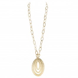 Collier / sautoir martelé