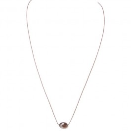 Collier quartz fumé à facettes