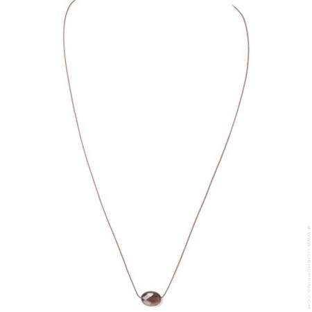 Collier quartz fumé à facettes Sophie Deschamps
