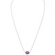 Collier améthyste violet à facettes Sophie Deschamps