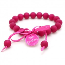 Bracelet mini boules Fushia