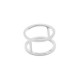 Bague double anneau en argent Sophie Deschamps