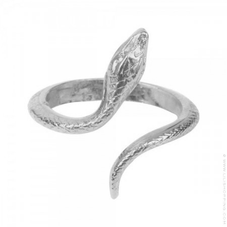 Silver platted Snake ring