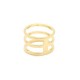 Gold platted triple ring
