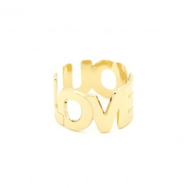 I LOVE YOU Gold Plated Ring