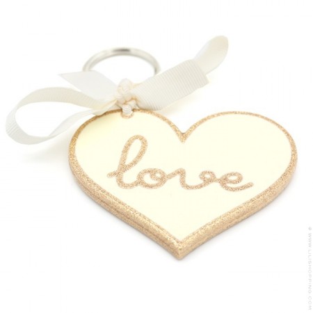 Porte Clé glitter Love