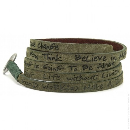 Olive around eco wrap bracelet