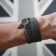 Grey around eco wrap bracelet