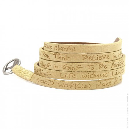 Tan around eco wrap bracelet