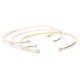  bangle with 2 white zirconium