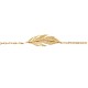 Gold platted feather bracelet