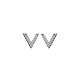 Boucles d'oreilles puce V en argent