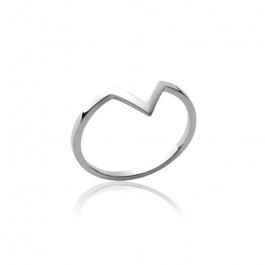 Bague V en argent