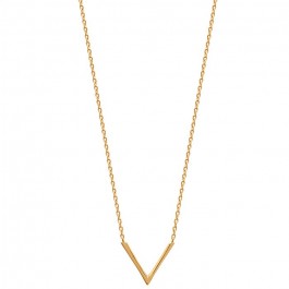 Collier V plaqué or