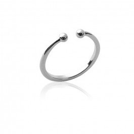 Bague boules en argent