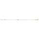 White zirconium gold platted bracelet