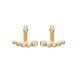 5 strass gold platted earrings