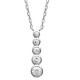 Collier 5 strass en argent