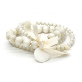 Ivory triple size bracelet Zoe Bonbon