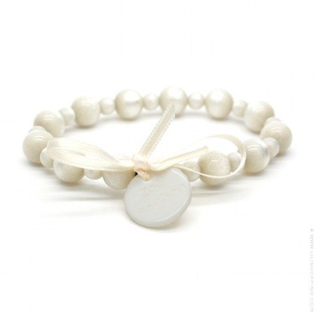 Ivory Gabrielle pearly beads bracelet Zoe Bonbon