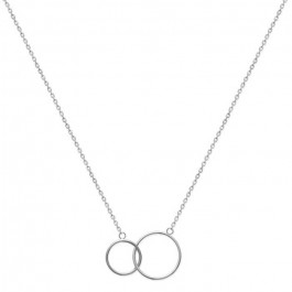 Collier 2 anneaux en argent
