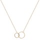 2 rings gold platted necklace