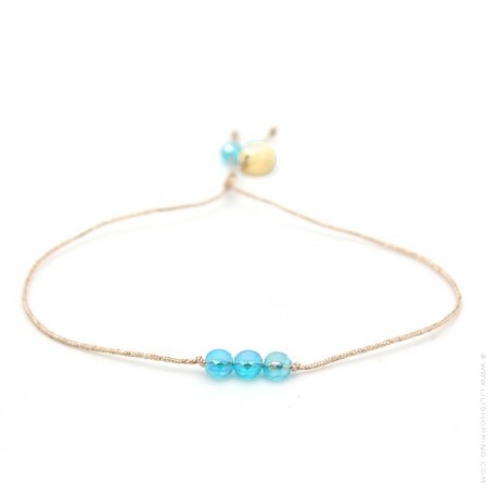 Blue crystal beads bracelet