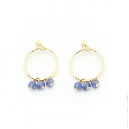 Mini hoop earrings with 