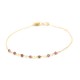 Jaipur gold plated bracelet with 7 
