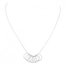 Silver 7 Ringz Necklace