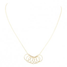 Collier semainier plaqué or sur chaine