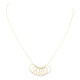 Gold Plated 3 Ring Necklace
