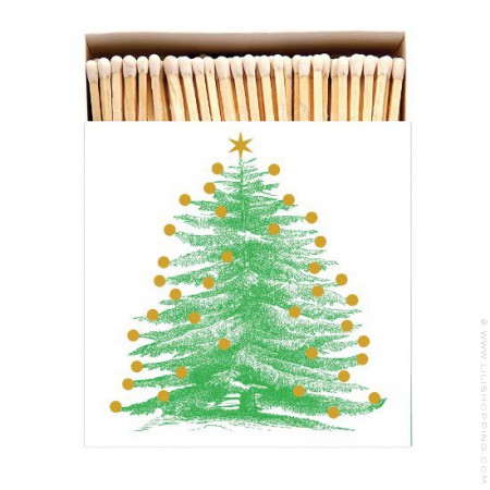 Christmas tree luxury matchbox