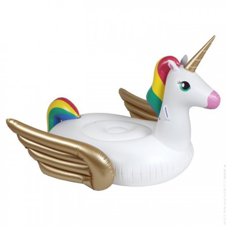 Bouée géante cygne doré