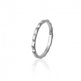 Silver waved ring 