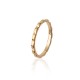 Gold platted waved ring