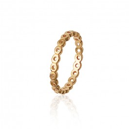 Gold platted openwork ring