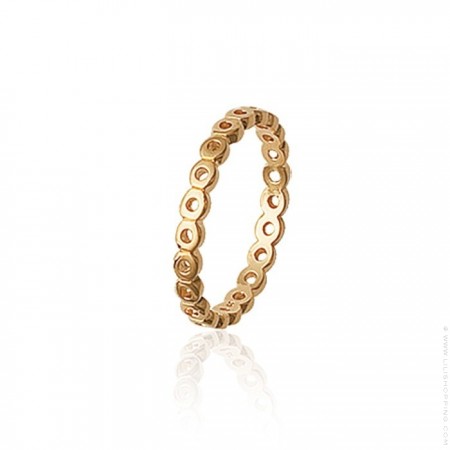 Gold platted openwork ring