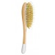 Natural wooden detangling and smooting hair brush