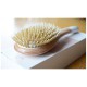 Natural wooden detangling and smooting hair brush