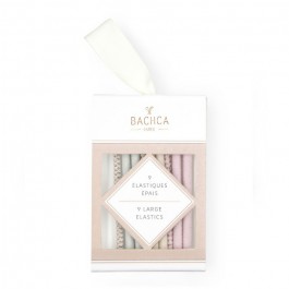 9 élastiques épais pastels Bachca