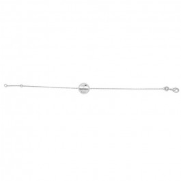 Medal silver bracelet