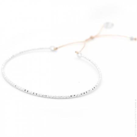 Silver diamond effect bangle