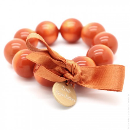 Orange XL bracelet Zoe Bonbon