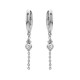 North star silver platted earrings