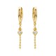 North star gold platted earrings