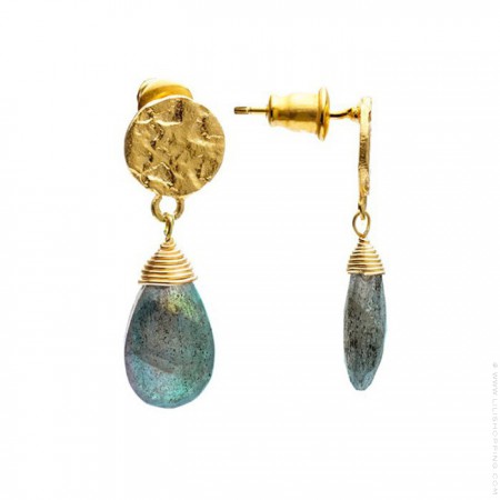 Boucles d'oreilles goutte Athena améthyste