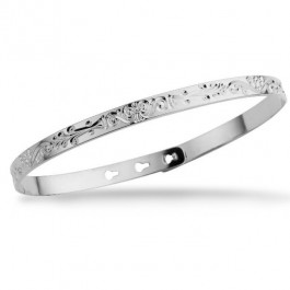 Arabesque silver platted bracelet