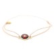 gold plated cabochon bracelet 