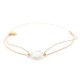 gold plated cabochon bracelet 